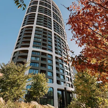 Skau Sky Park Coral By Zaha Hadid 22 Floor 1tower Panoramic View Free Parking Apartment Bratislava